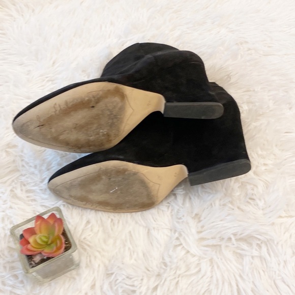 Anthropologie x Sam Edelman WILSON black suede heel ankle boot women size 7 - Picture 13 of 13